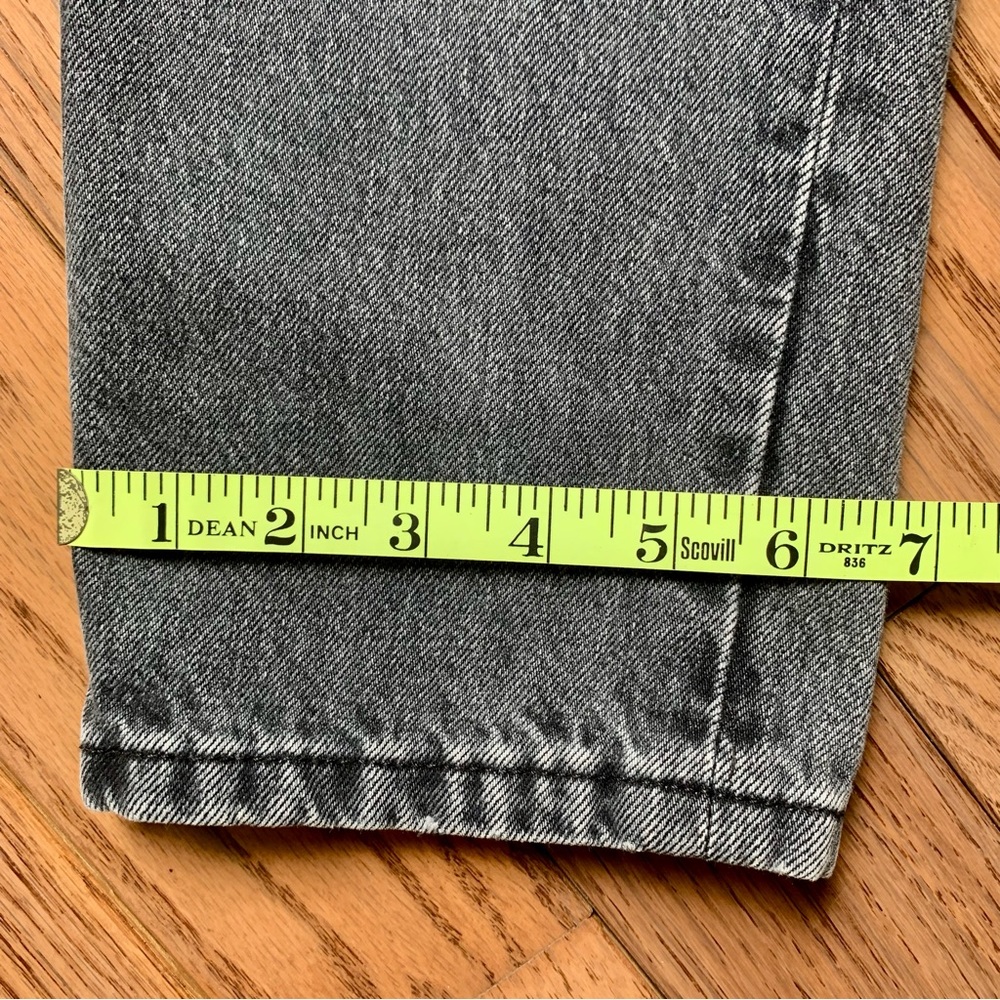 Everlane Black Wash Straight Button Front Denim Jeans Cotton 90s Cheeky 26 Ankle - Picture 11 of 13
